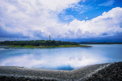 Scenic view of sea against sky