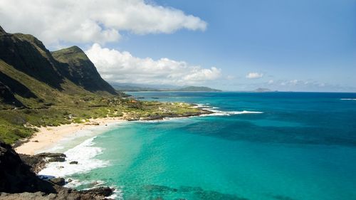 Scenic view of sea against sky