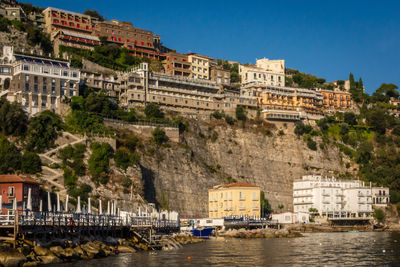 Buildings by sea at sorrento