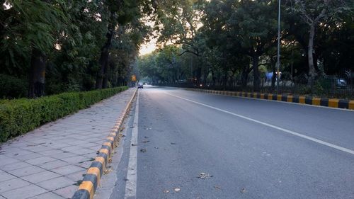 View of bicycle on road