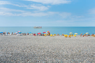 Stony seashore, in batumi