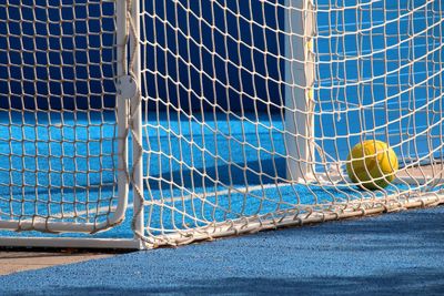 Soccer ball in net