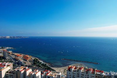 The coastline near alicante in spain