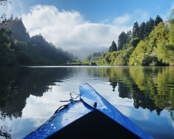 Scenic view of lake against mountain