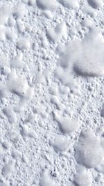Full frame shot of snow covered clouds