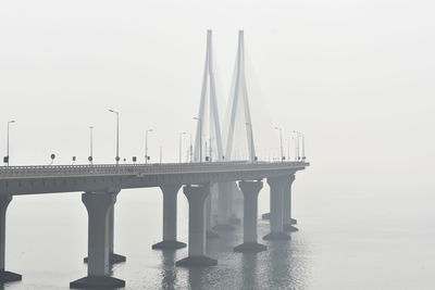 Bridge against clear sky