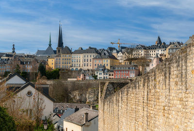 Buildings in a city