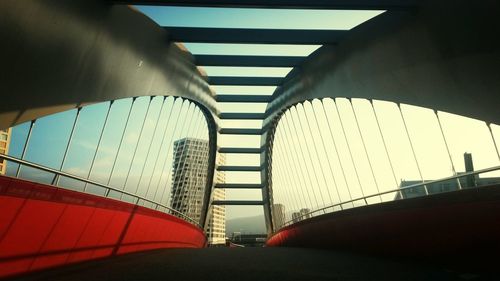 Low angle view of brooklyn bridge