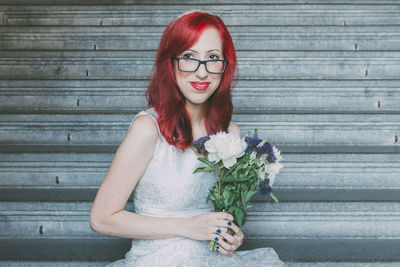 Portrait of young woman