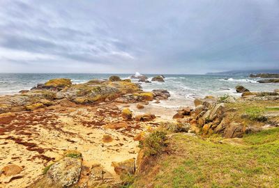 Scenic view of sea against sky