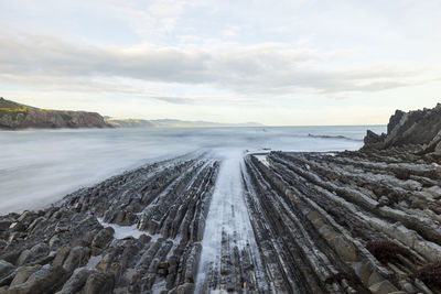 Panoramic view of sea against sky