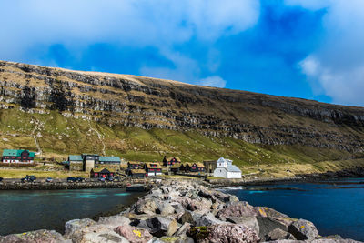 Beautiful view landscape in faroe island. high quality photo