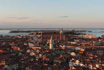 Venice city view from campanile