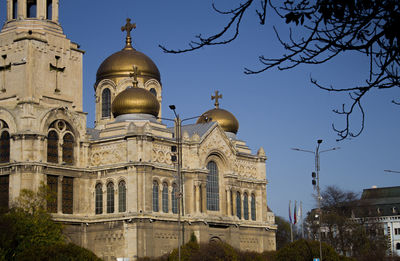 Cathedral against clear sky