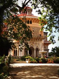 Built structure with trees in background