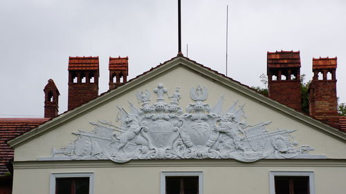 Low angle view of building against sky