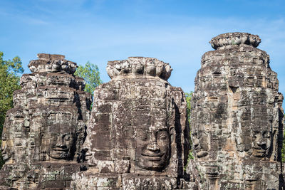 Old ruins of temple against sky