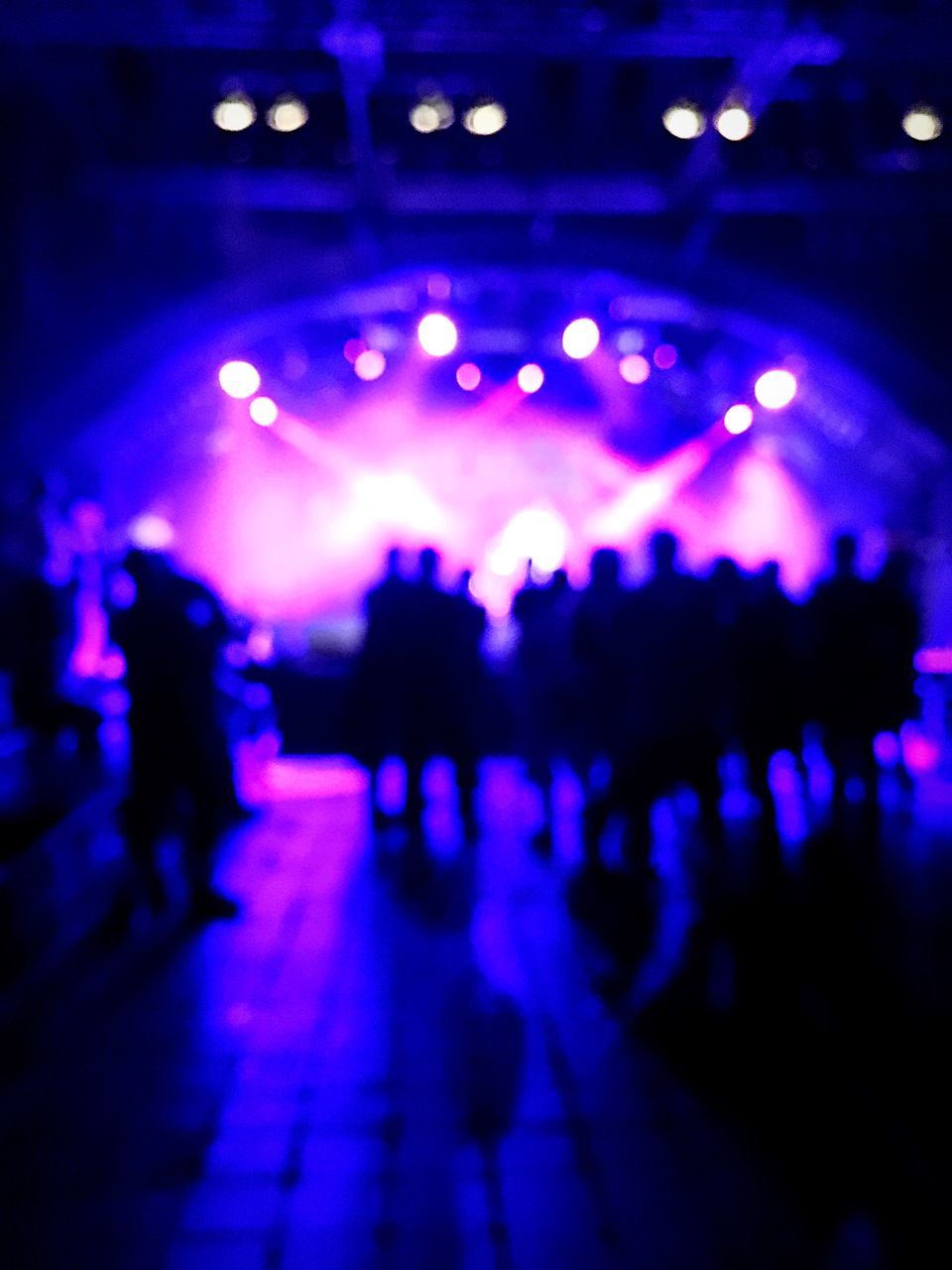 SILHOUETTE PEOPLE ENJOYING CONCERT