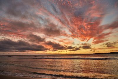 Dramatic sky over sea