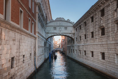 Canal amidst buildings in city