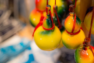 Close-up of fruits on table