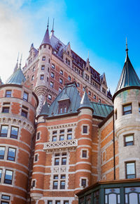 Low angle view of buildings against sky