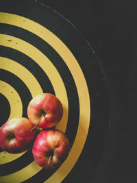 High angle view of fruits on table