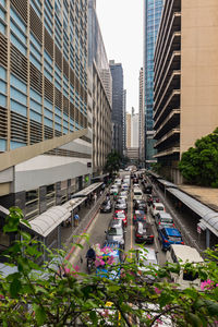 Street amidst buildings in city