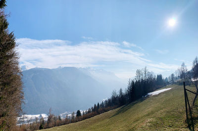 Panoramic view of landscape against sky