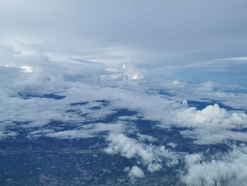 Aerial view of cloudscape against sky