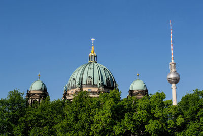 Low angle view of mosque