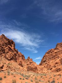 Rock formations against sky