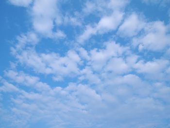 Low angle view of clouds in sky