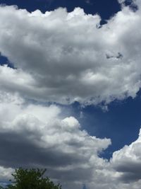 Low angle view of clouds in sky