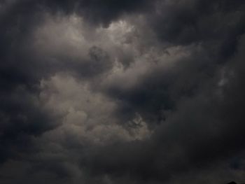 Low angle view of storm clouds in sky