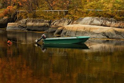 Scenic view of calm lake