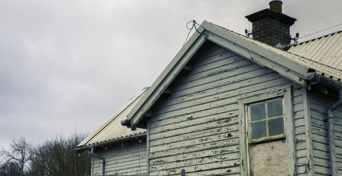 Low angle view of building against sky