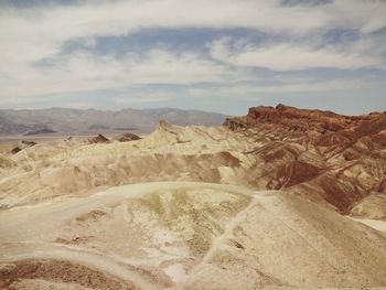 Scenic view of desert against sky