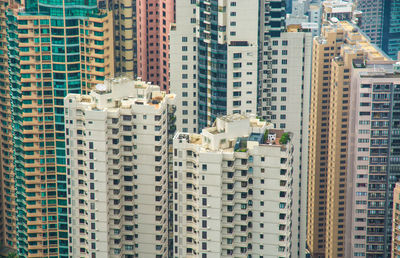 Full frame shot of modern buildings in city