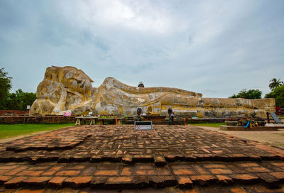 View of historical building against cloudy sky