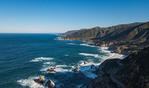 Aerial view of sea