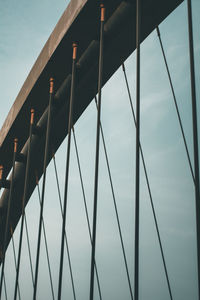 Low angle view of bridge against sky