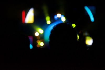 Defocused lights at night