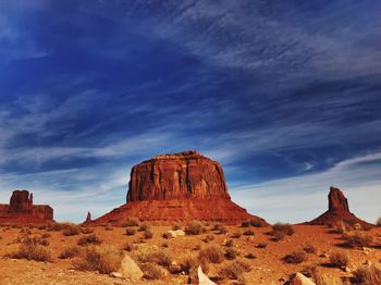 Rock formations in desert