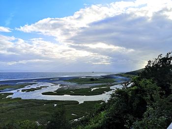 Scenic view of sea against sky