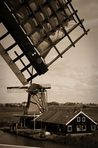 Low angle view of built structure against sky