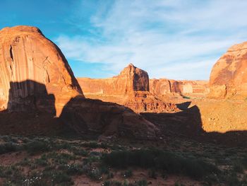 View of rock formations