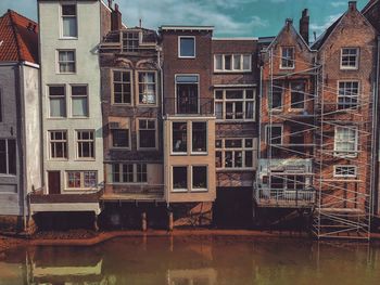 Reflection of buildings in canal