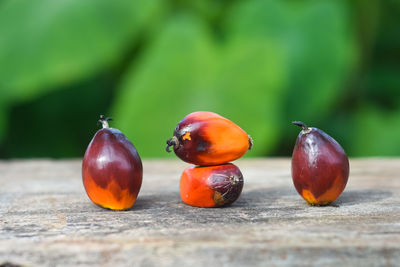 Close-up of fruits on table