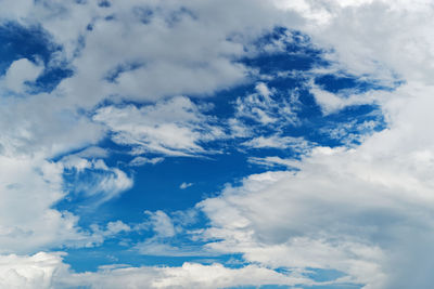 Low angle view of clouds in sky